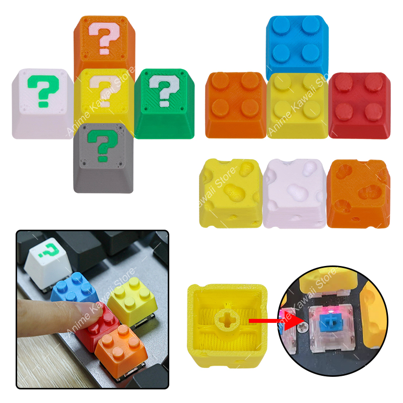 3D Printing Questions - Tanda Tanya Kartun Keju Desain Personalisasi