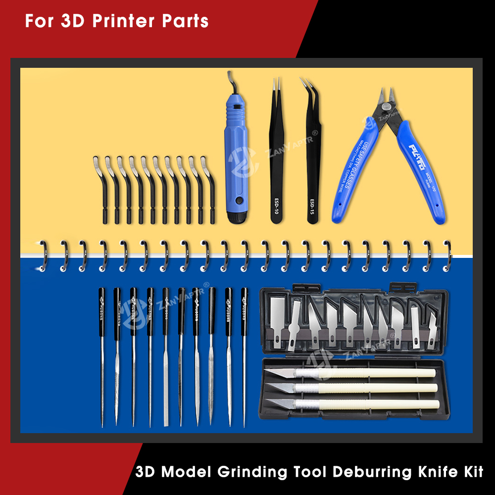 3D Printing Files - Kit pisau ukir Deburring 3D, alat