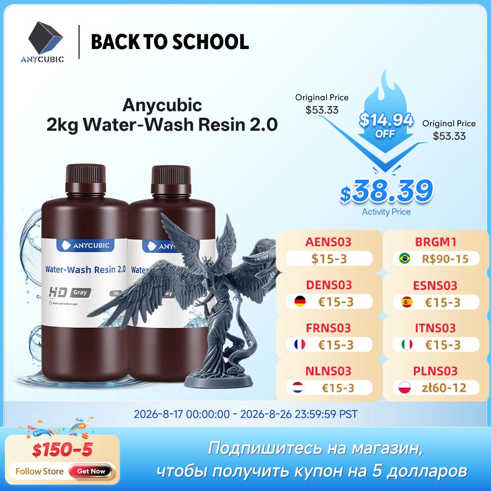 3D Printing Dental - Resin Cuci Air ANYCUBIC untuk Printer
