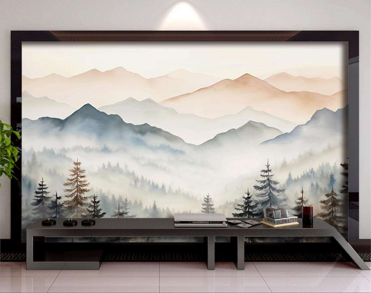 3D Printing Heat Resistant Material - Wallpaper Mural Ukuran Khusus Hutan Kabut