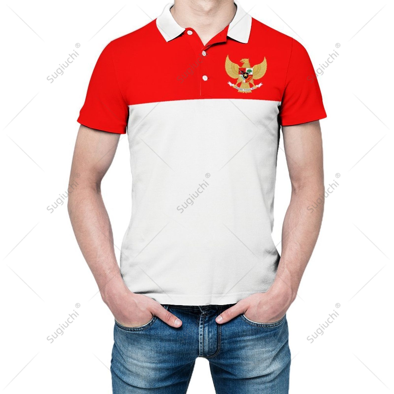 Kaos Polo Unisex Bendera Indon - 3D Printing Indonesia ulasan dan harga