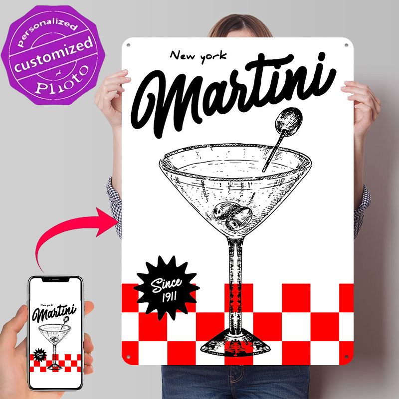 Poster Vintage Martini New Yor - 3D Printing York ulasan dan harga