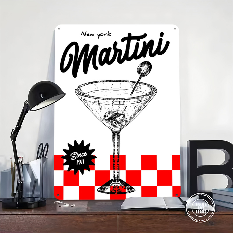 Poster Vintage Martini New Yor - 3D Printing York ulasan dan harga