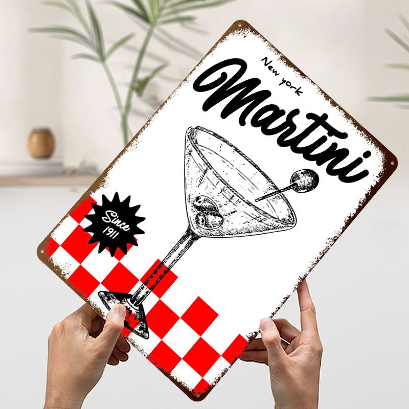 Poster Vintage Martini New Yor - 3D Printing York ulasan dan harga