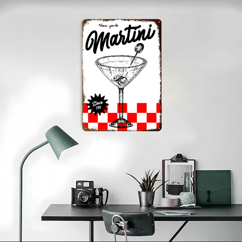 Poster Vintage Martini New Yor - 3D Printing York ulasan dan harga