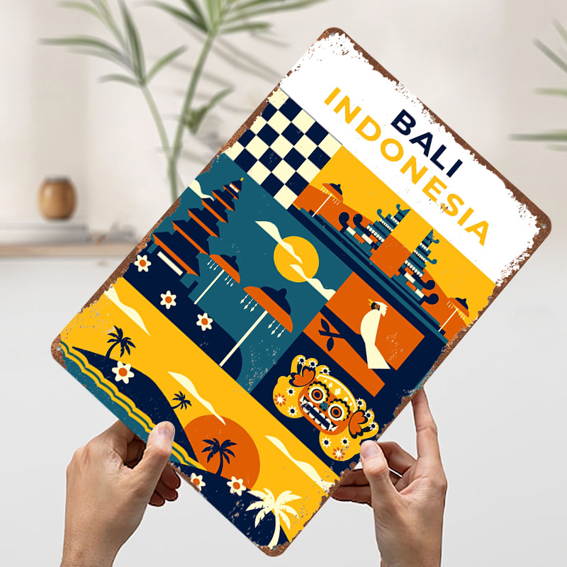 Poster Cetak Tekstur 3D Bali I - 3D Printing Indonesia ulasan dan harga
