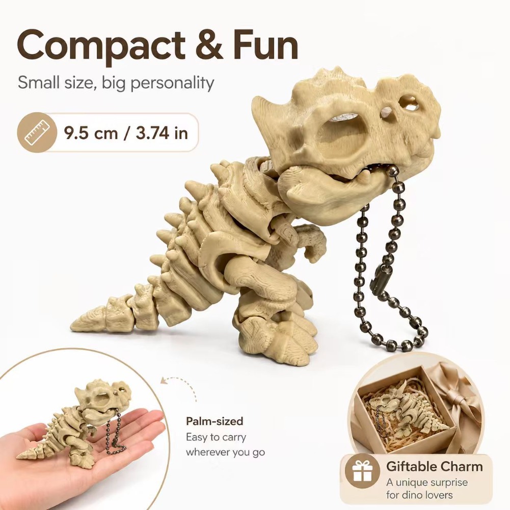 Model Kerangka Tyrannosaurus R - 3D Printing Keychain ulasan dan harga