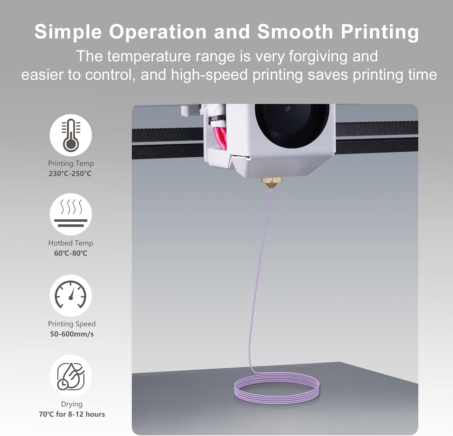 Filamen PETG Glitter 1.75mm, F - 3D Printing Glass ulasan dan harga