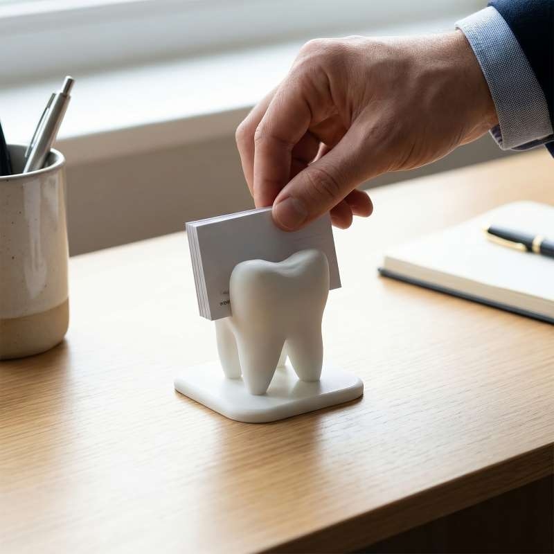 Tempat Kartu Nama Berbentuk Gi - 3D Printing Dental ulasan dan harga