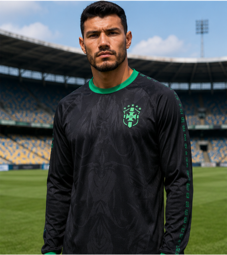 Kaos Sepak Bola Lengan Panjang - 3D Printing Design Free ulasan dan harga